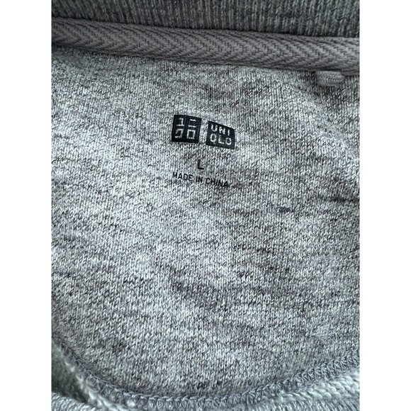 Uniqlo Sweatshirt Womens L Long Sleeve Pullover Sweater Crew Neck Gray - Picture 3 of 4